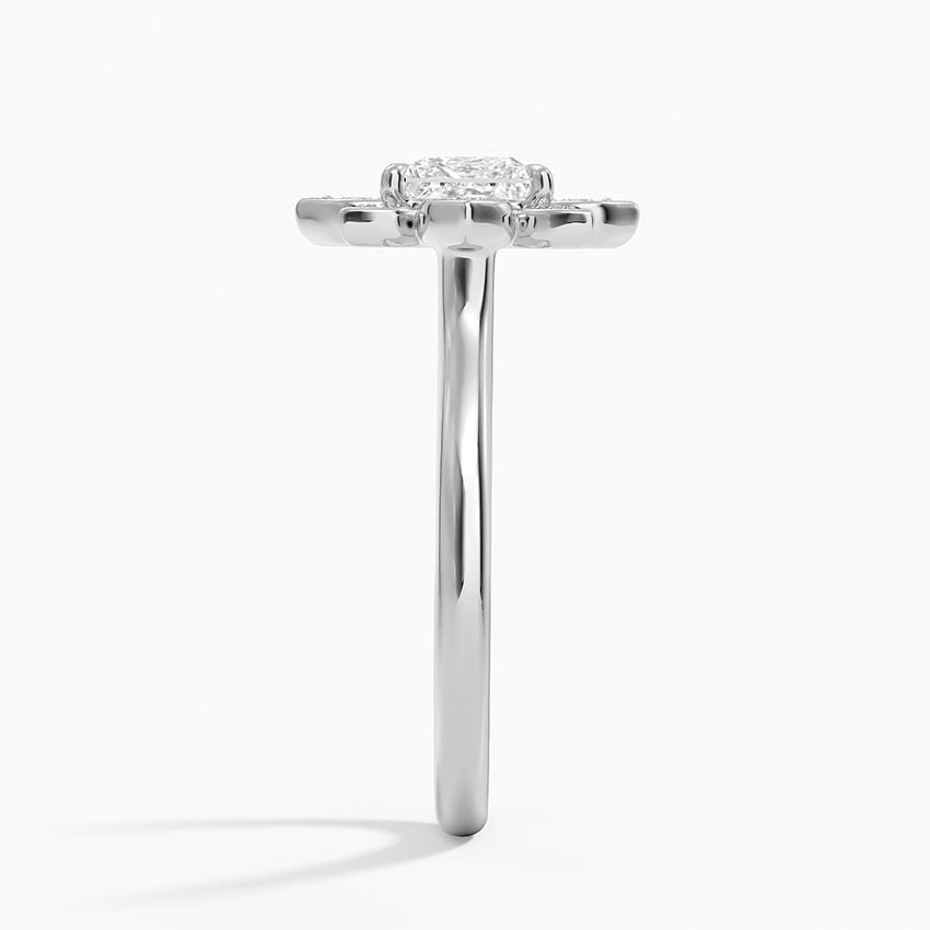 Fiore Halo Diamond Ring (1/4 ct. tw.) Platinum Princess Engagement Ring