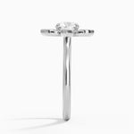 Fiore Halo Diamond Ring (1/4 ct. tw.) Platinum Round Engagement Ring