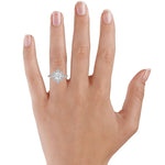 Fiore Halo Diamond Ring (1/4 ct. tw.) Platinum Engagement Ring