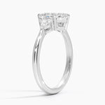 Petite Opera Three Stone Diamond Ring (1/4 ct. tw.) Platinum Marquise Engagement Ring