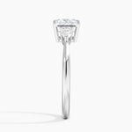 Petite Opera Three Stone Diamond Ring (1/4 ct. tw.) Platinum Princess Engagement Ring