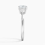 Petite Opera Three Stone Diamond Ring (1/4 ct. tw.) Platinum Round Engagement Ring