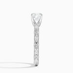 Celestia Milgrain Diamond Ring (1/4 ct. tw.) Platinum Cushion Engagement Ring