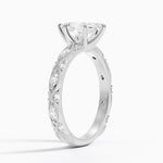 Celestia Milgrain Diamond Ring (1/4 ct. tw.) Platinum Marquise Engagement Ring
