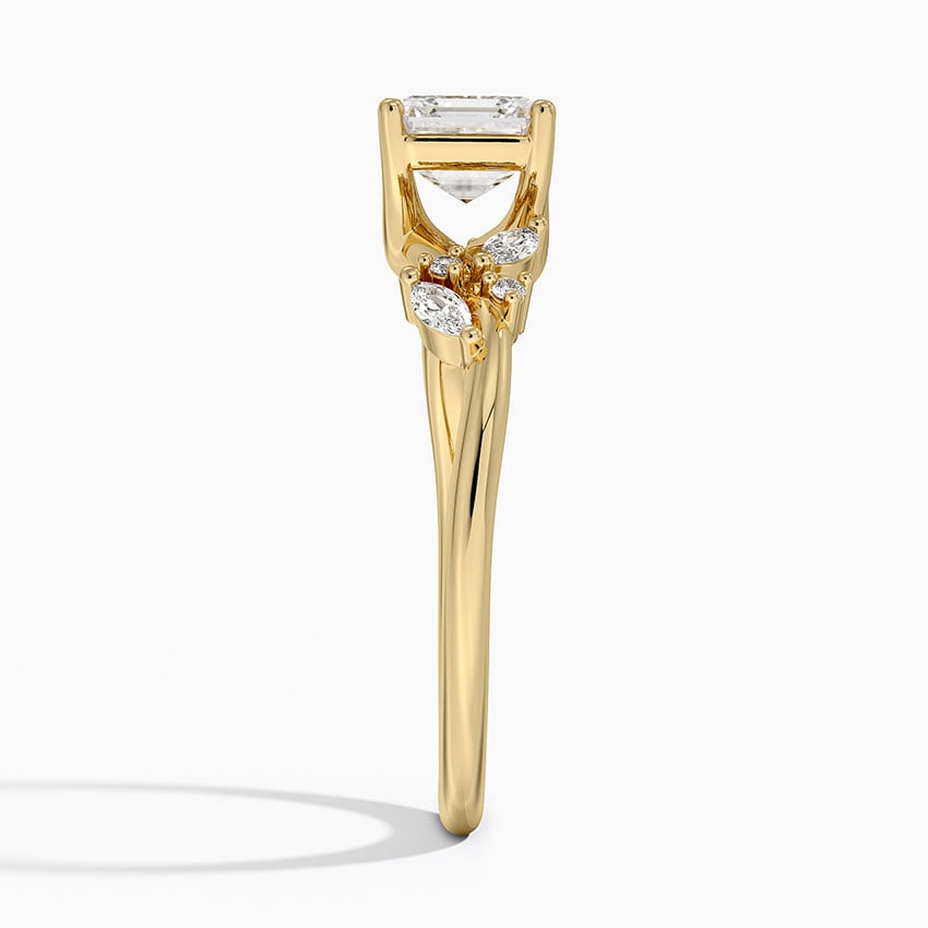 Arden Diamond Ring Yellow Gold 18k Asscher Engagement Ring