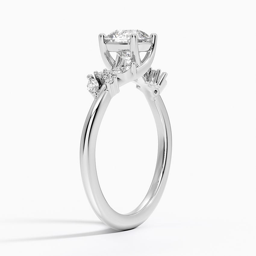 Arden Diamond Ring Platinum Cushion Engagement Ring