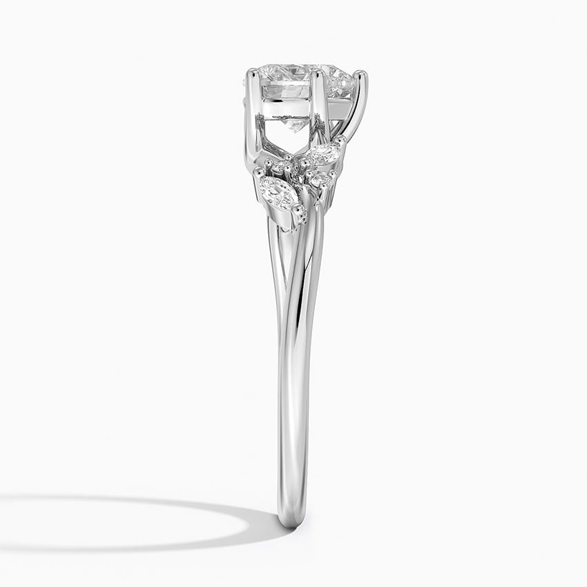Arden Diamond Ring Platinum Heart Engagement Ring