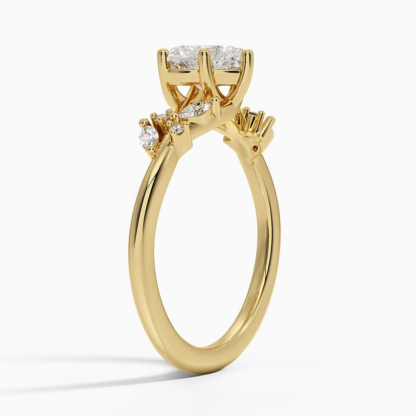 Arden Diamond Ring Yellow Gold 18k Heart Engagement Ring