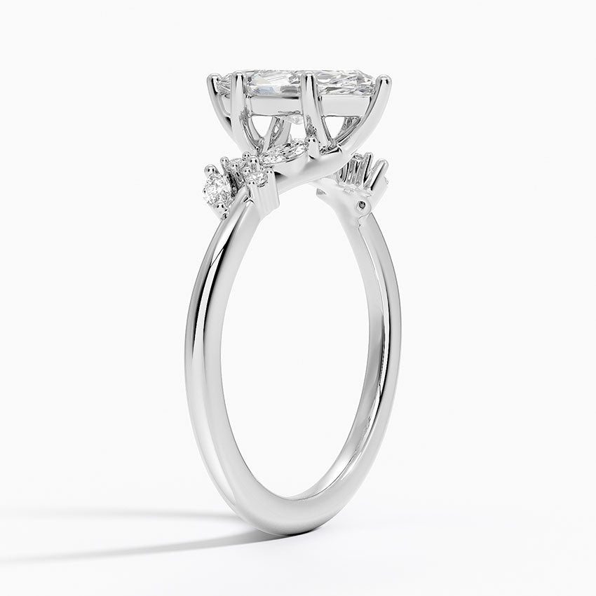 Arden Diamond Ring Platinum Marquise Engagement Ring