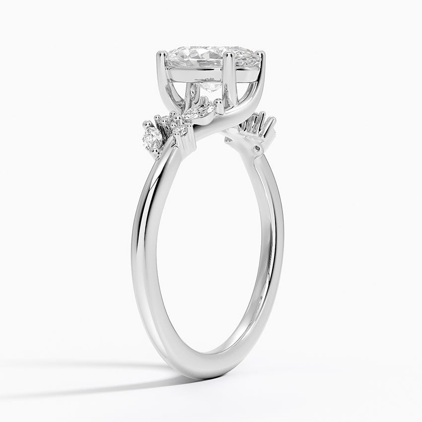 Arden Diamond Ring Platinum Oval Engagement Ring