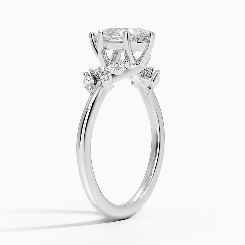 Arden Diamond Ring Platinum Pear Engagement Ring