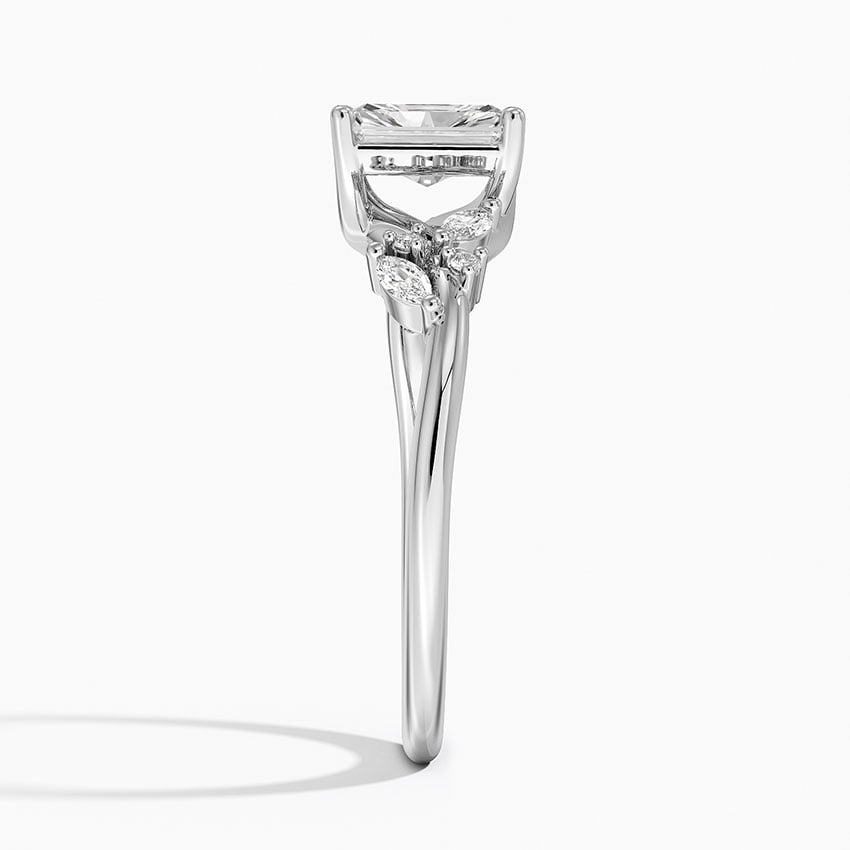Arden Diamond Ring Platinum Radiant Engagement Ring