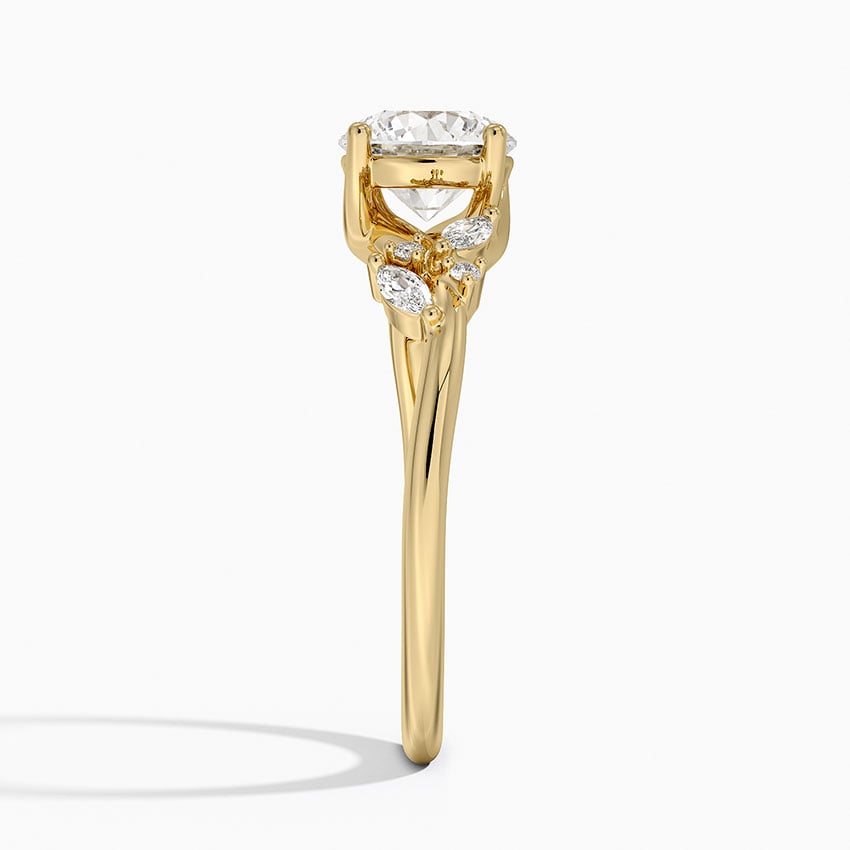 Arden Diamond Ring Yellow Gold 18k Round Engagement Ring