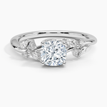 Arden Diamond Ring Platinum Cushion Engagement Ring