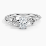 Arden Diamond Ring Platinum Oval Engagement Ring