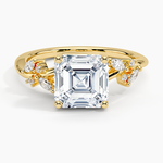 Arden Diamond Ring Yellow Gold 18k Asscher Engagement Ring