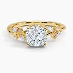 Arden Diamond Ring Yellow Gold 18k Cushion Engagement Ring