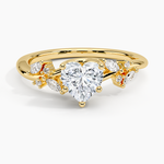 Arden Diamond Ring Yellow Gold 18k Heart Engagement Ring