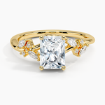 Arden Diamond Ring Yellow Gold 18k Radiant Engagement Ring