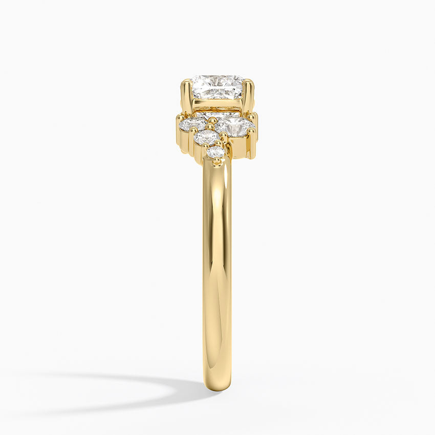 Corinne Diamond Ring (1/3 ct. tw.) Yellow Gold 18k Cushion Engagement Ring