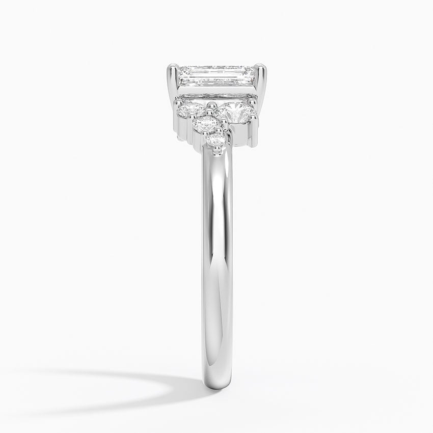 Corinne Diamond Ring (1/3 ct. tw.) Platinum Emerald Engagement Ring