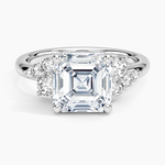 Corinne Diamond Ring (1/3 ct. tw.) Platinum Asscher Engagement Ring