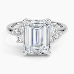 Corinne Diamond Ring (1/3 ct. tw.) Platinum Emerald Engagement Ring
