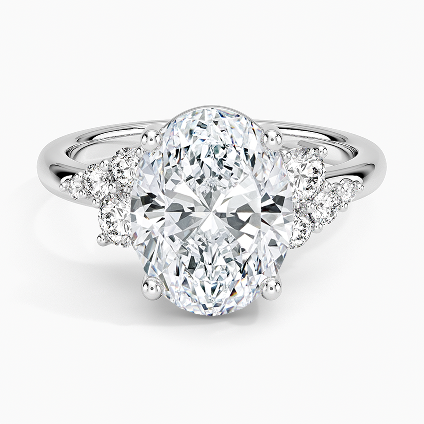 Corinne Diamond Ring (1/3 ct. tw.) Platinum Oval Engagement Ring