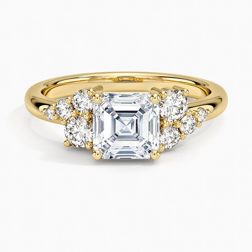 Corinne Diamond Ring (1/3 ct. tw.) Yellow Gold 18k Asscher Engagement Ring