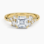 Corinne Diamond Ring (1/3 ct. tw.) Yellow Gold 18k Asscher Engagement Ring