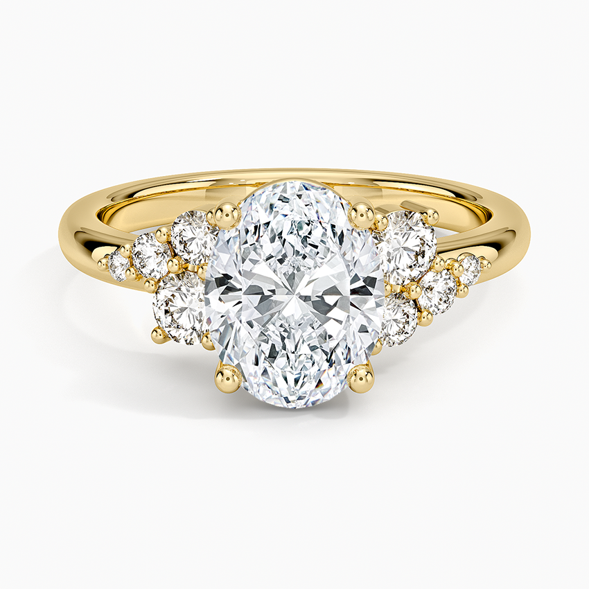 Corinne Diamond Ring (1/3 ct. tw.) Yellow Gold 18k Oval Engagement Ring