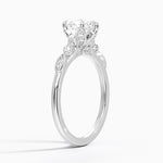 Rochelle Diamond Ring Platinum Heart Engagement Ring
