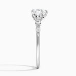 Rochelle Diamond Ring Platinum Heart Engagement Ring