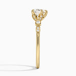 Rochelle Diamond Ring Yellow Gold 18k Heart Engagement Ring