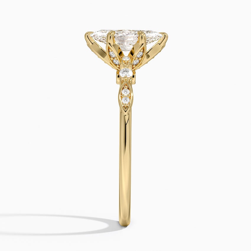 Rochelle Diamond Ring Yellow Gold 18k Marquise Engagement Ring
