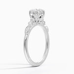 Rochelle Diamond Ring Platinum Round Engagement Ring
