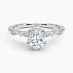 Rochelle Diamond Ring Platinum Pear Engagement Ring