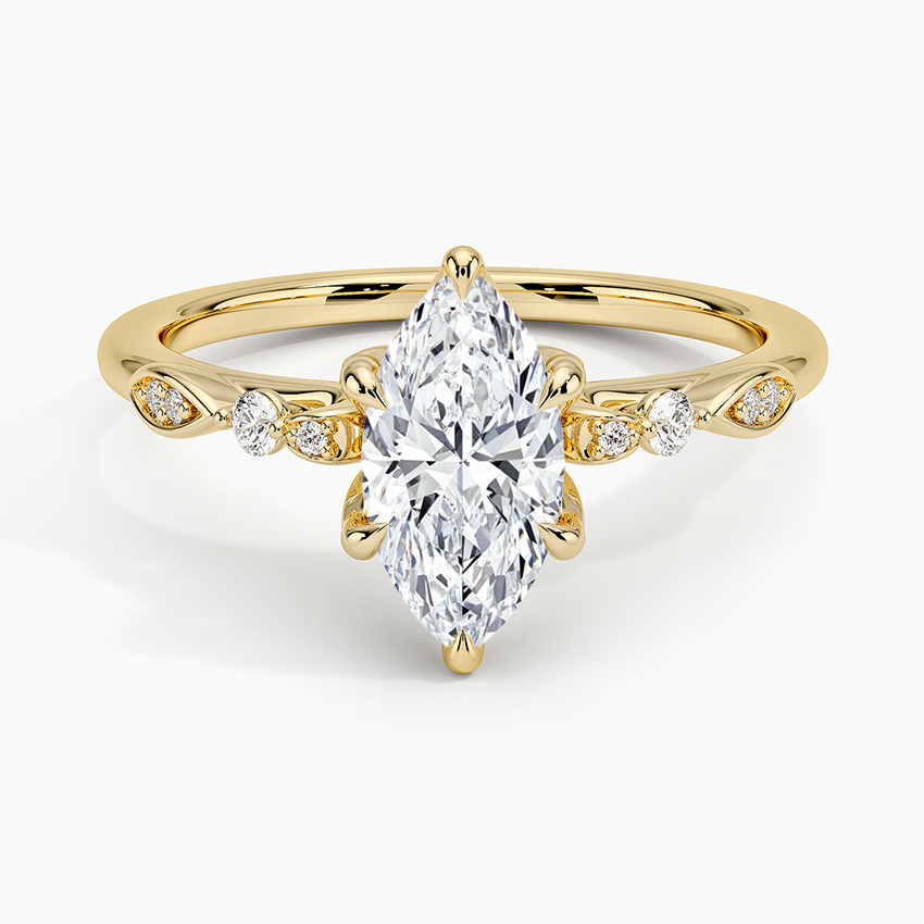 Rochelle Diamond Ring Yellow Gold 18k Marquise Engagement Ring