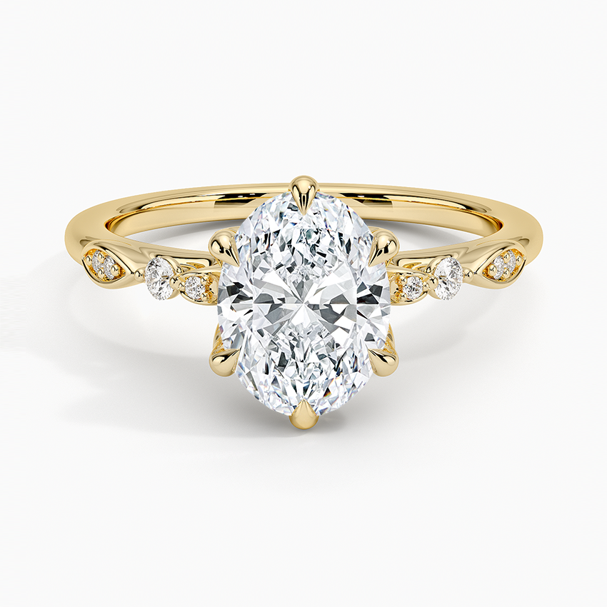 Rochelle Diamond Ring Yellow Gold 18k Oval Engagement Ring