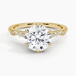 Rochelle Diamond Ring Yellow Gold 18k Round Engagement Ring