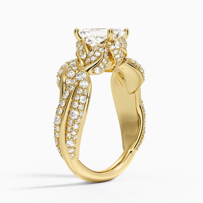 Olivia Diamond Ring (1 ct. tw.) Yellow Gold 18k Emerald Engagement Ring
