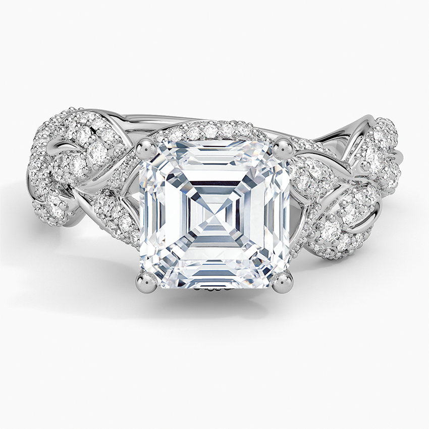 Olivia Diamond Ring (1 ct. tw.) Platinum Asscher Engagement Ring