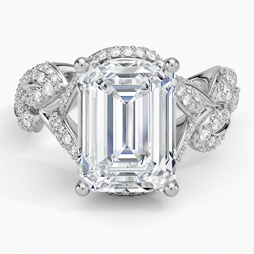 Olivia Diamond Ring (1 ct. tw.) Platinum Emerald Engagement Ring