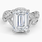Olivia Diamond Ring (1 ct. tw.) Platinum Emerald Engagement Ring