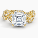 Olivia Diamond Ring (1 ct. tw.) Yellow Gold 18k Asscher Engagement Ring