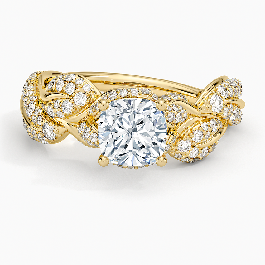 Olivia Diamond Ring (1 ct. tw.) Yellow Gold 18k Cushion Engagement Ring