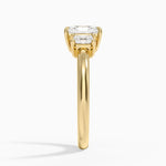 Helena Radiant-Cut Three Stone Diamond Ring (3/8 ct. tw.) Yellow Gold 18k Radiant Engagement Ring