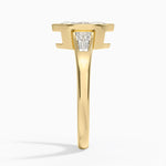 Hayes Three Stone Baguette Diamond Ring (1/2 ct. tw.) Yellow Gold 18k Marquise Engagement Ring