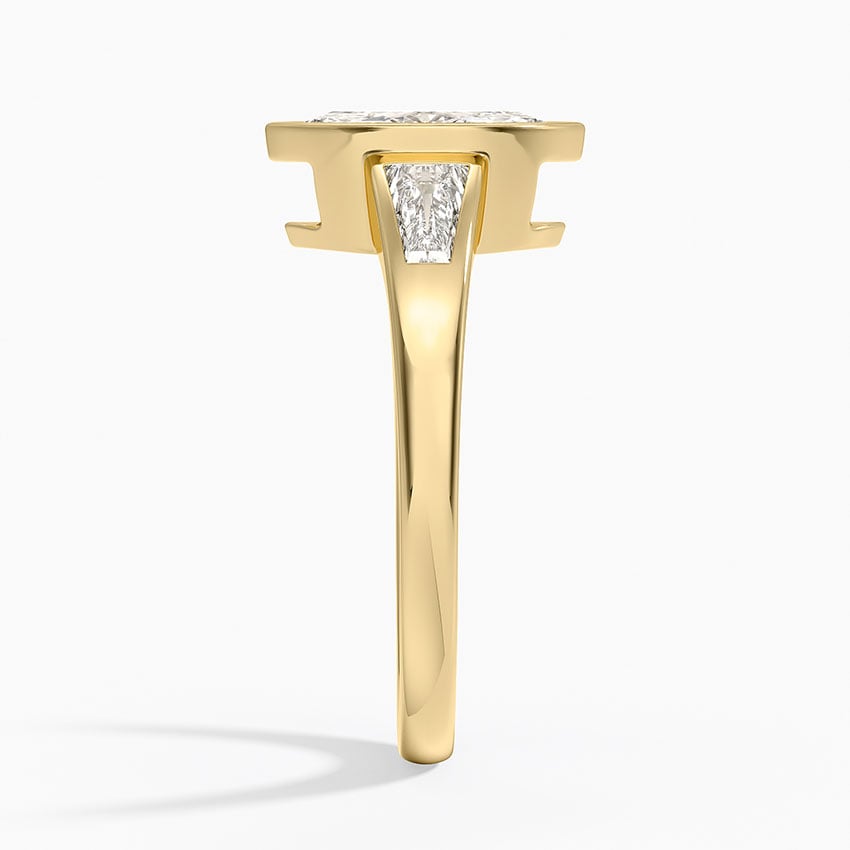 Hayes Three Stone Baguette Diamond Ring (1/2 ct. tw.) Yellow Gold 18k Marquise Engagement Ring