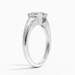 Hayes Three Stone Baguette Diamond Ring (1/2 ct. tw.) Platinum Oval Engagement Ring